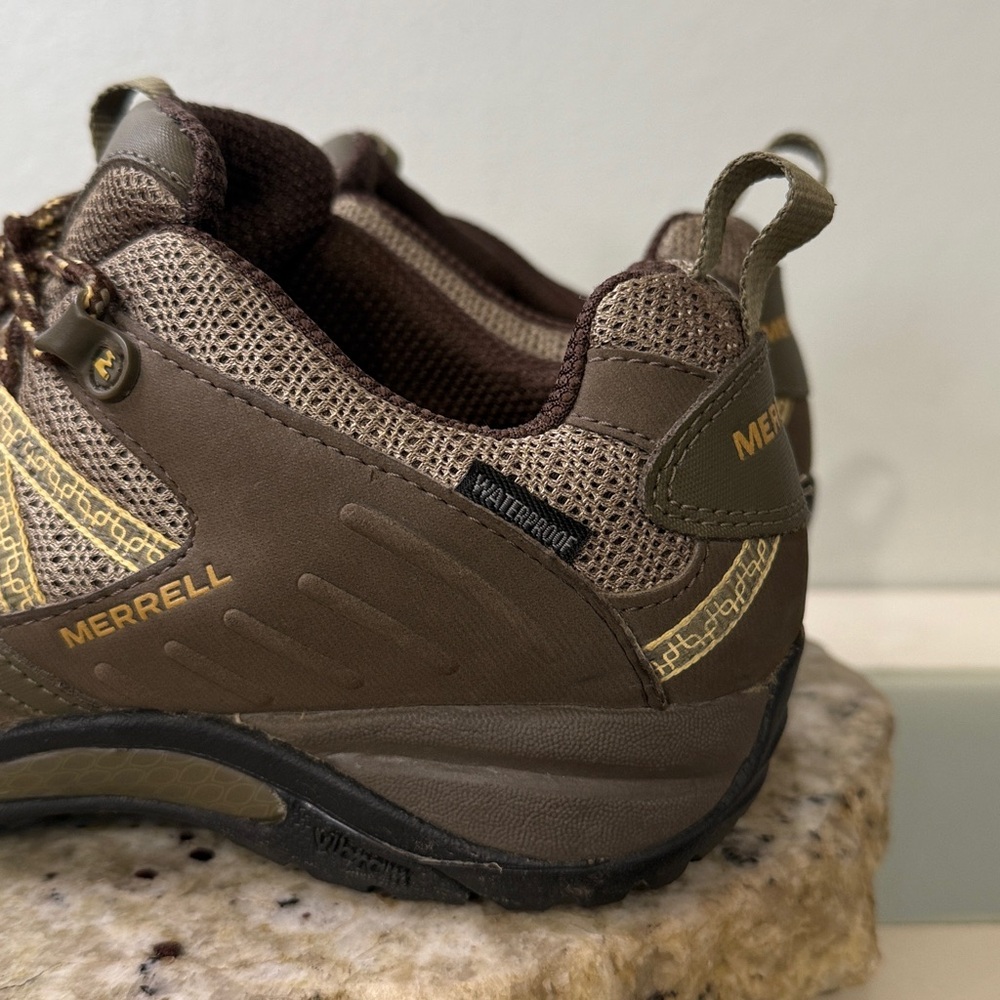 Merrell Siren Sport 2 Low Cut Brindle Olive Waterproof Hiking Shoes Sneakers 6.5 - Picture 6 of 16